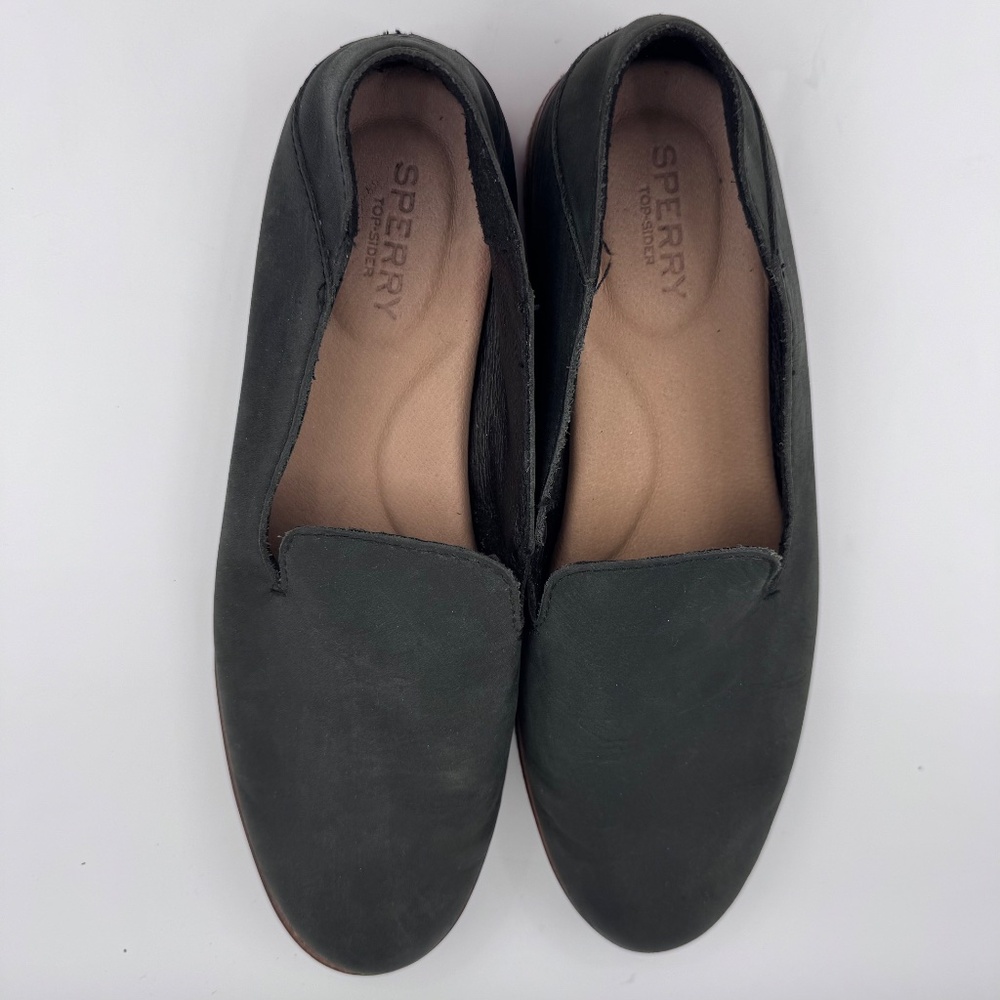 Women's Sperry Top-Sider Seaport Levy Leather Slip-On Loafer Memory Foam | Sz 9 - Picture 6 of 8